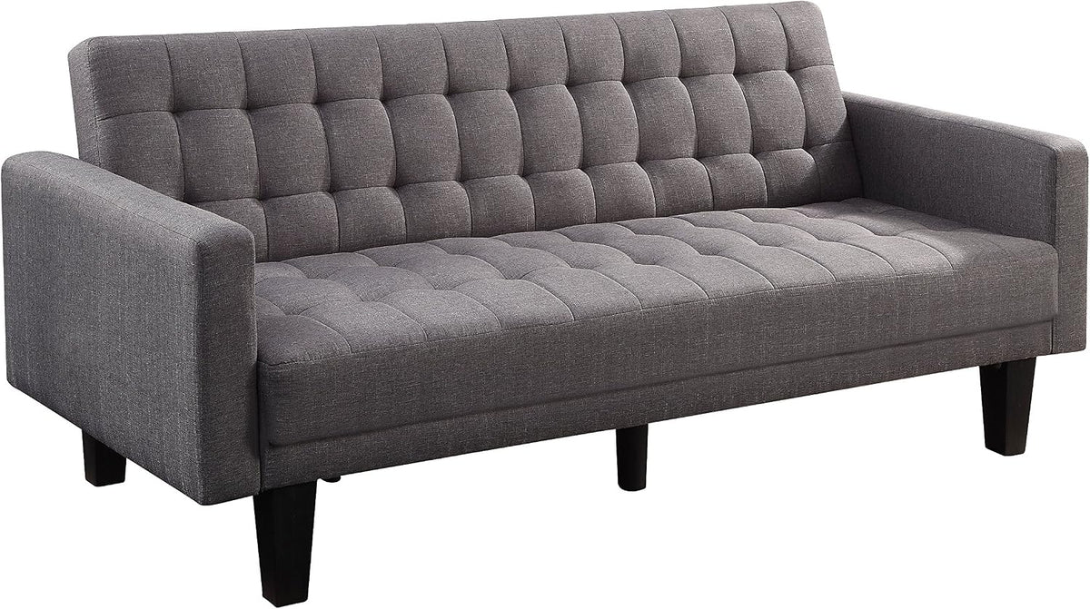Atlantic Home Collection Sofa, 204 x 86 x 84 cm, Grau, mit Schlaffunktion Schlafsofa, Strukturstoff