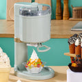 Eismaschine, 1 L, Grau, Vollautomatische Soft Serve Machine Mini DIY Obst Kapazität