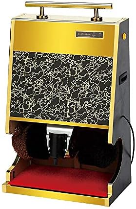 YANYUESHOP Schuhputzsets, 51 x 49 x 32 cm, Edelstahlplatte, Grau, Doppelmotor, Sohlenreinigung