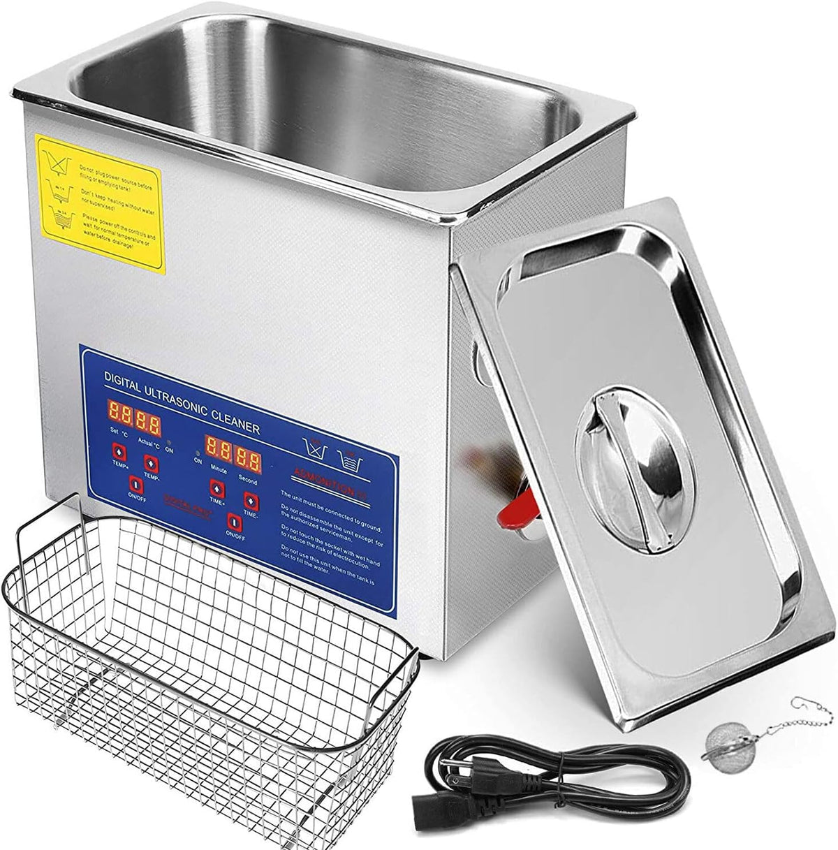 ZHJOPP Reinigung & Pflege, 6 L, Schwarz, kommerzieller Ultraschallreiniger, professioneller Ultraschallreiniger 40kHz