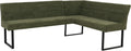 Mendler Küche Haushalt & Wohnen,Möbel,Esszimmer, 210x159 cm, Grün, Eckbank HWC-O81, Esszimmerbank Bank, Öko-Tex (310 g/m²) Chenille Stoff/Textil
