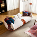 Sofa YINIX, 260 cm, Weiss/Rot/Gelb/Blau/Orange/Mehrfarbig, Modulares 3-Sitzer XXL , Flexibles Sektionssofa & 2 Einzelsessel Set. Modernes