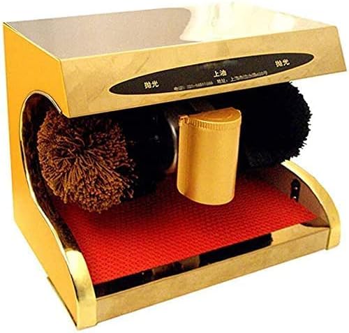 YANYUESHOP Schuhbürsten, 29 x 21 x 38 cm, ≤ 60 dB, Umweltschutz Verbundplatte + Edelstahlplatte, Gold