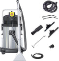 Sofa RETRIN, 40 L, Edelstahl, Kunststoff, Schwarz, Nass-Trocken Wasserstaubsauger 230 mbar, Teppichreinigungsgerät mit Sprühfunktion