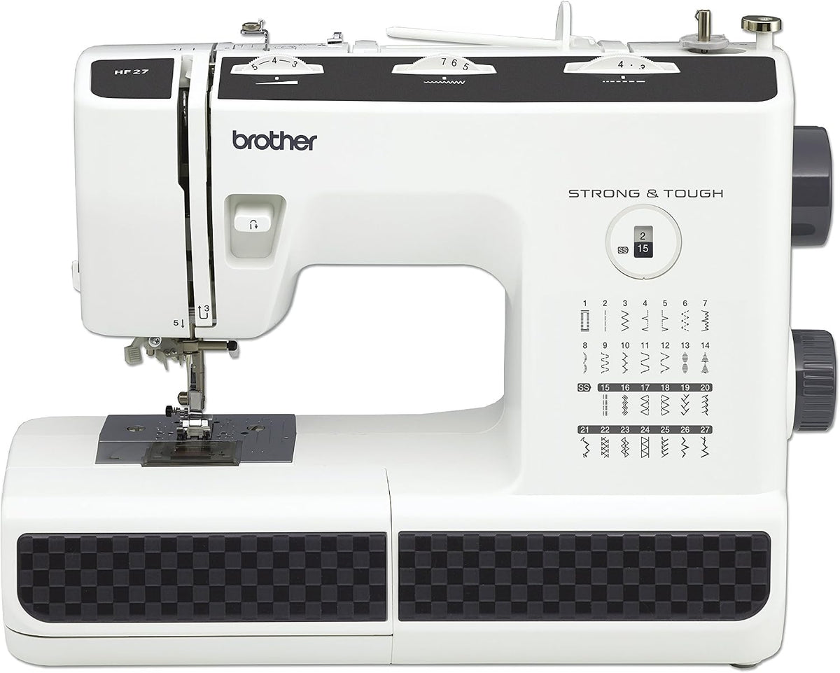Brother Elektronisch gesteuerte Nähmaschinen, Schwarz, HF27 Nähmaschine (27 Stiche) - Heavy Duty