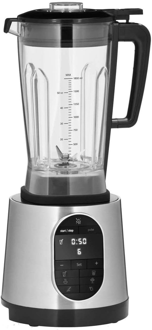 WMF Standmixer, 1,8l, Schwarz, Kult Pro Hochleistungs- 1.600 Watt, 36.000 U/min, Mixbehälter, 6 Autoprogramme, Smoothie