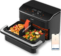 Cosori Heissluftfritteuse, 10 L, Schwarz, Airfryer, Dual Blaze Twinfry, Flexiblen Kammern