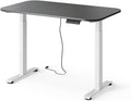 Vicco Schreibtisch, 120 x 70 cm, 100 kg, Weiss/Anthrazit, höhenverstellbarer elektrischer Elevate, 2 Motoren, Tragkraft