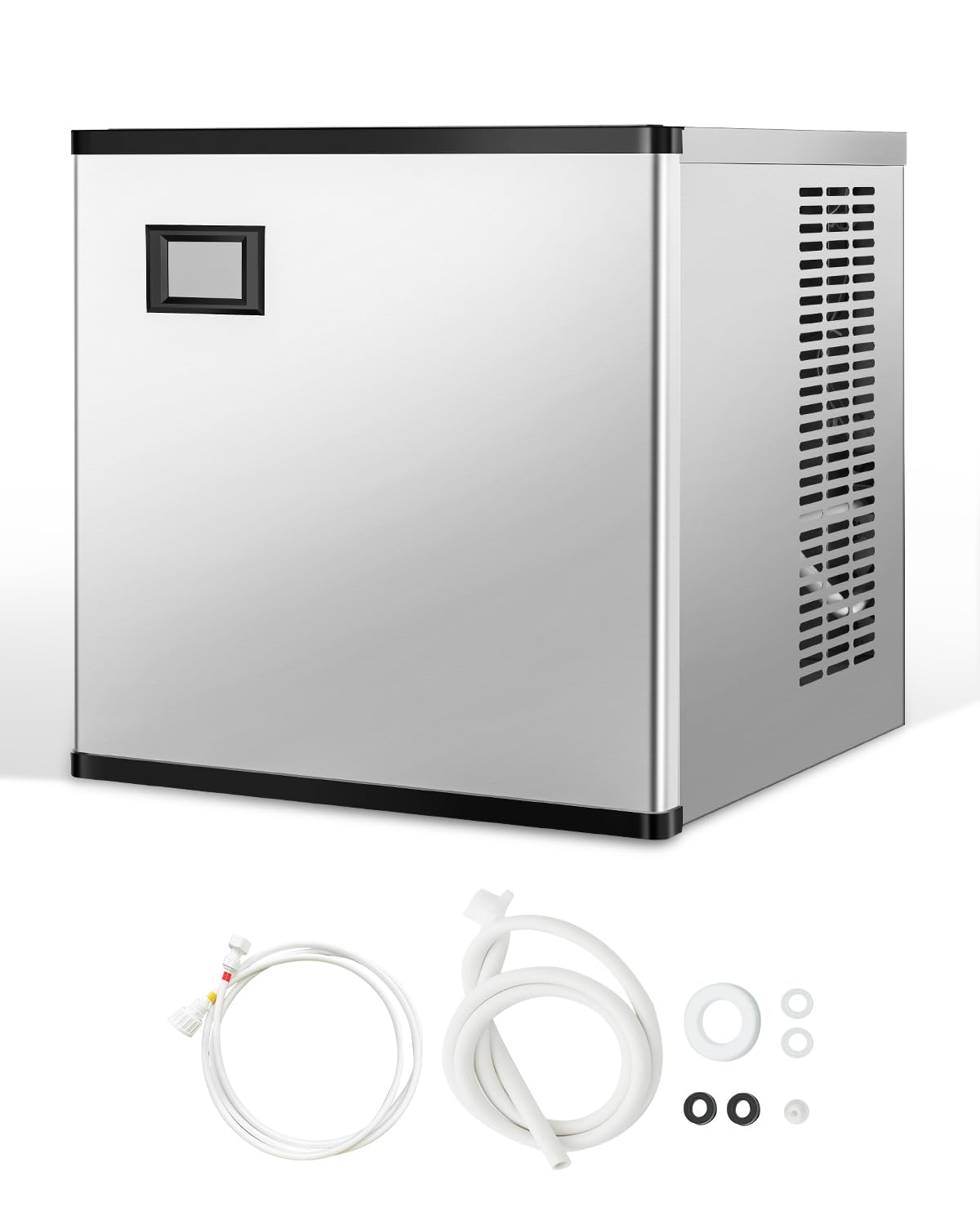 VEVOR Eiswürfelmaschine, 227 kg, Silber, Eismaschinenkopf kommerzieller Eisbereiter Eismaschine (nur, Kopf aus Edelstahl + SGCC Eisbereiter-Kopf