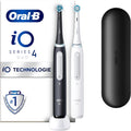 Oral-B Elektrische Zahnbürsten, Braun/Schwarz/Weiss, iO Series 4 Elektrische Zahnbürste, Doppelpack, Electric Toothbrush