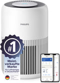 PHILIPS Dunstabzugshaube, 65 m, Weiss, Luftreiniger 900 Serie mit App, für Räume bis ²