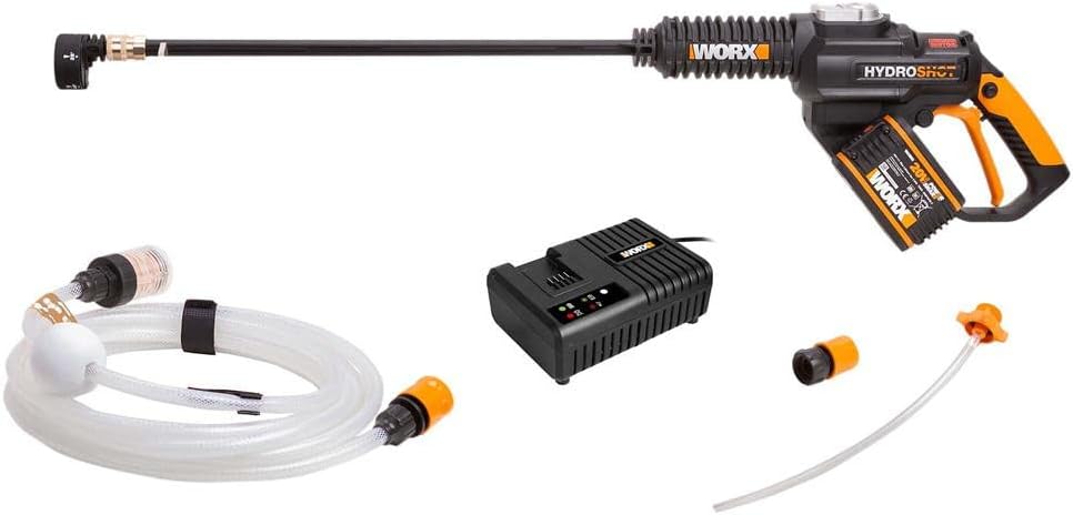 WORX Hochdruckreiniger, 4,0 Ah, 18 V, 20 V, Schwarz, WG630E.1 Tragbarer, ( max)