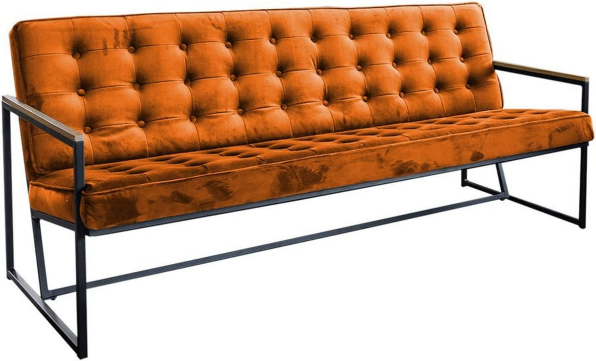 Sofa KAWOLA, Cognac, Esszimmergruppe Sitzgruppe Küchensitzgruppe Bank Arly