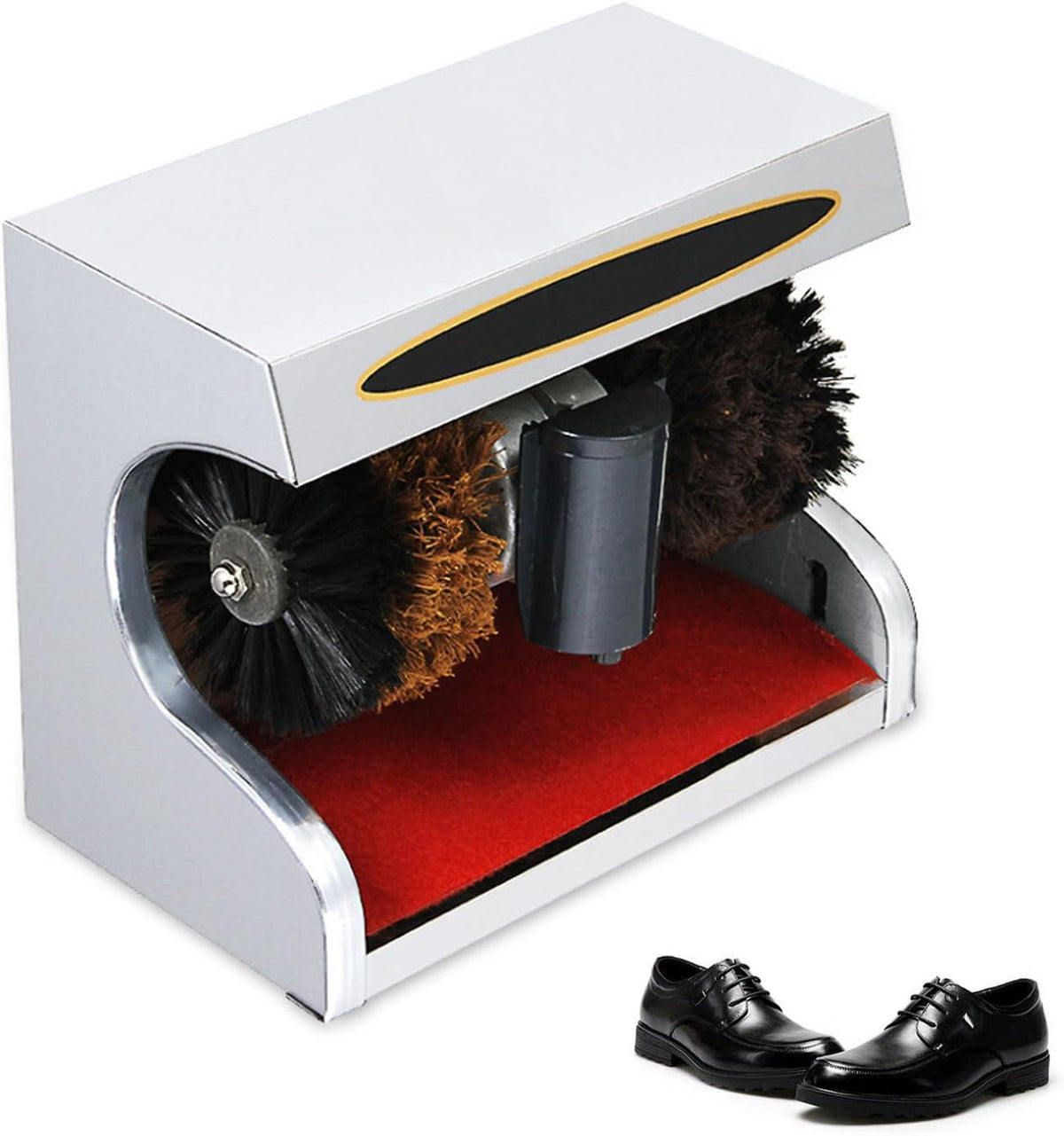 SDJJSAO Schuhputzsets, Grau, Schuhputzmaschine, automatische Induktion, geräuscharm