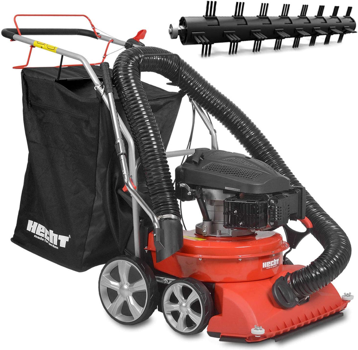 Hecht Laubsauger, 58 cm, Schwarz, 8514 Benzin- ( Saugdüse, Saugschlauch, Radantrieb, Rotationsbürste)