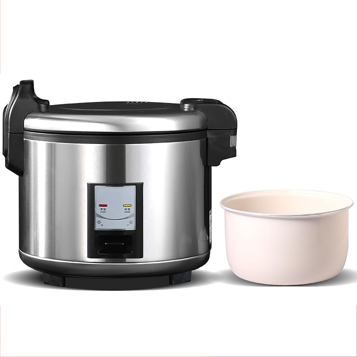 SaryEdge Buffetschrank, 8 l (9–15 Personen) 1300 W, 1300 W, 8 L, Silber, Gewerblicher Reiskocher, grosser Haushalts-Reiskocher aus Edelstahl