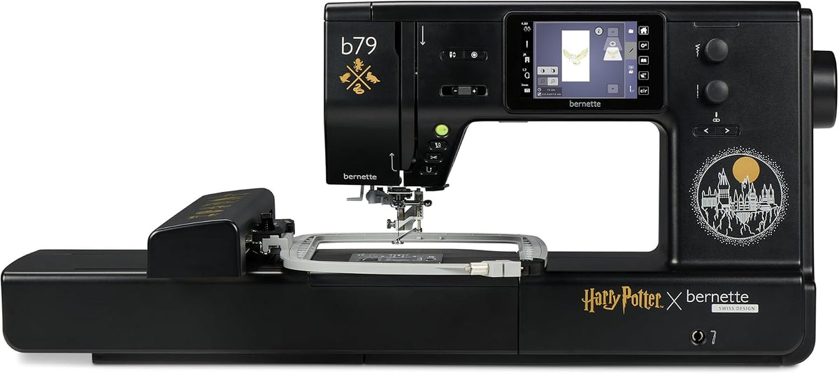 Bernette Elektronisch gesteuerte Nähmaschinen, Grau, B79 Computer Näh- und Stickmaschine Harry Potter Edition, 500 Stiche