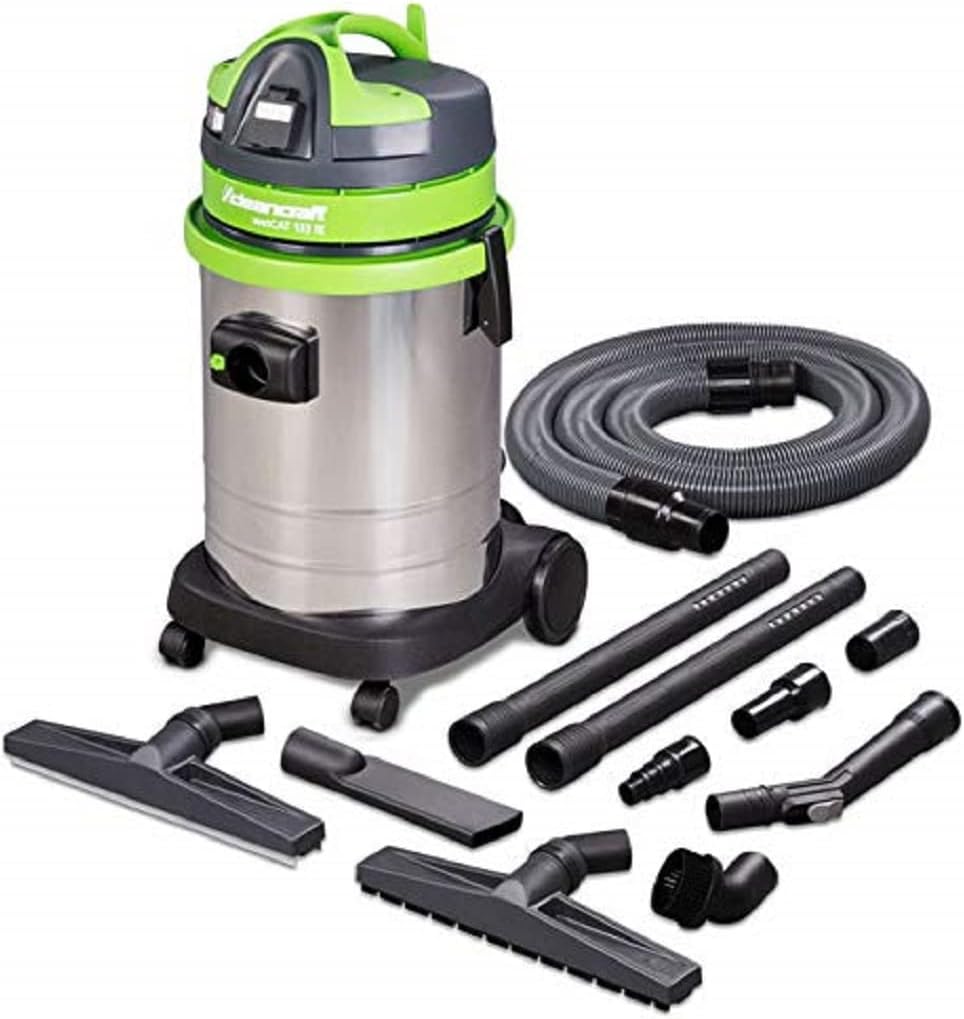 Cleancraft Nass-Trockensauger, Braun, Nass-/Trockensauger wetCAT 133 IE, ergonomisch, integrierte Steckdose, umfangreiches Zubehör