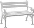 Blome Sitzbank, Weiss, Landhausbank weiss Linderhof 2-Sitzer