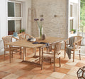 SAM Essgruppe, Holz, Gartengruppe, 5tlg., Balkongruppe aus Teakholz, 1 x Tisch Madera + 4 x Stuhl Moreno, Garten-Tischgruppe