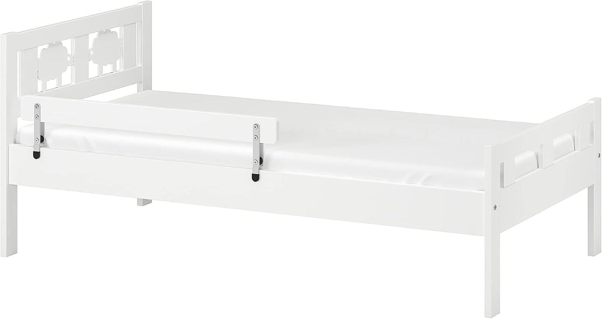 IKEA Bettrahmen, 70x160 cm, Weiss, KRITTER Bettgestell mit Lattenrost