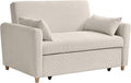 Sofa Vente-unique, Beige, Schlafsofa 2 Ayla - Samt