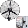 JAVPTAV Wandventilatoren, Weiss, Hochleistungs-Industrieventilator mit 120 ° Oszillation, 3 Geschwindigkeiten, leise Kühlung für Werkstatt