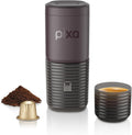 WACACO Kaffeemaschine, 20 Bar, Schwarz/Silber, Elektrisch & Tragbar, mit 4 Kaffeesorten & Schnellem Aufheizen, 3 * 3000mAh Akku bis zu 5 Tassen