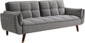 Sofa Vente-unique, Grau, Schlafsofa 3 Gulcan - Samt
