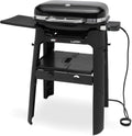Weber Elektrogrill, 33 x 49 cm, Schwarz, Lumin mit Stand/Anbraten, Räuchern, Dämpfen, Kochen und Warmhalten, Bis zu 315 °C