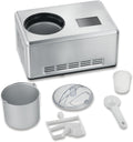 SEVERIN Eismaschine, Silber, 2-in-1 mit Joghurtfunktion, Kompressor Ice Cream Maker für Eis, Sorbet und Frozen Joghurt