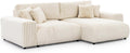 S-Style Möbel Sofa, Hellbeige, Ecksofa Eckcouch - mit Schlaffunktion - Schlafsofa - 4
