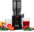 Fretta Zentrifugal-Entsafter, 13 cm, 250 W, Schwarz, Entsafter Entsafter für Gemüse und Obst, Slow Juicer mit grossem Futterschacht für ganze Früchte