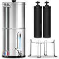orinko Wasserfilter, 5,6 L, Schwarz, ® Gravitationsfilter System - Plastikfreies Filtersystem