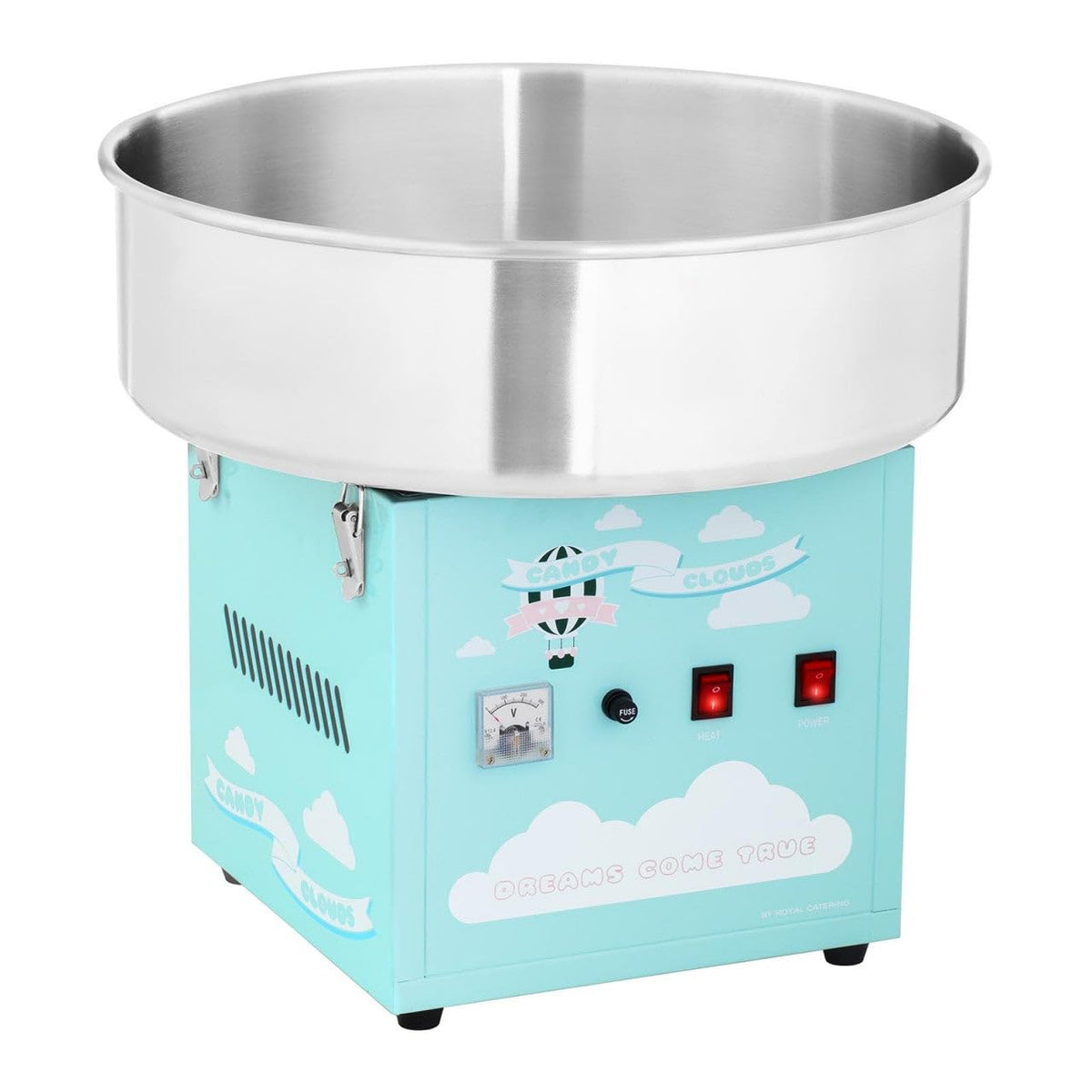 Helloshop26 Zuckerwatte, 52 cm, Schwarz, Zuckerwattemaschine 1200 Watt türkis 14_0002269