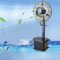 QUSYZD Standventilatoren, 24 Zoll, 220 V, 61 cm, 220v, Weiss, Oszillierender Nebelventilator mit 45-Liter-Tank, 3 Kühlstufen für Terrasse und Garten