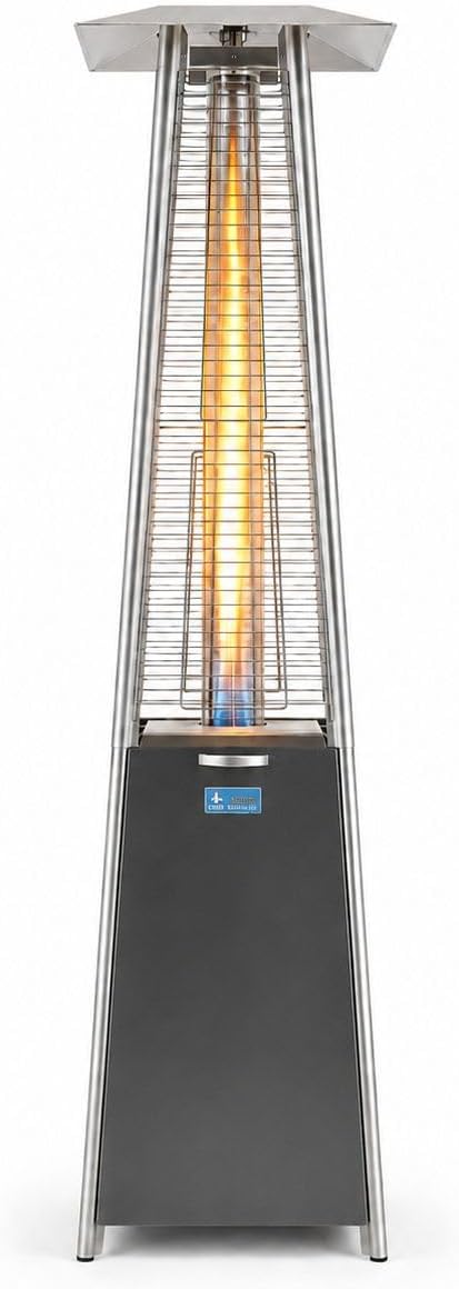 ACTIVA Heizstrahler, Transparent, Terrasse Pyramide Cheops II I Premium inkl. Duran Schott
