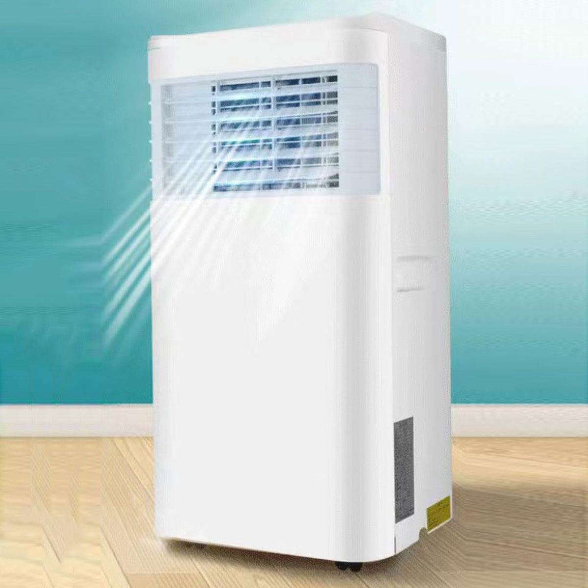 Mobiles Klimagerät, Weiss, Tragbare Wechselstrom-Einheit 7000 BTU mit Luftentfeuchter, Smart Remote, 24H Timer, Selbstverdampfend