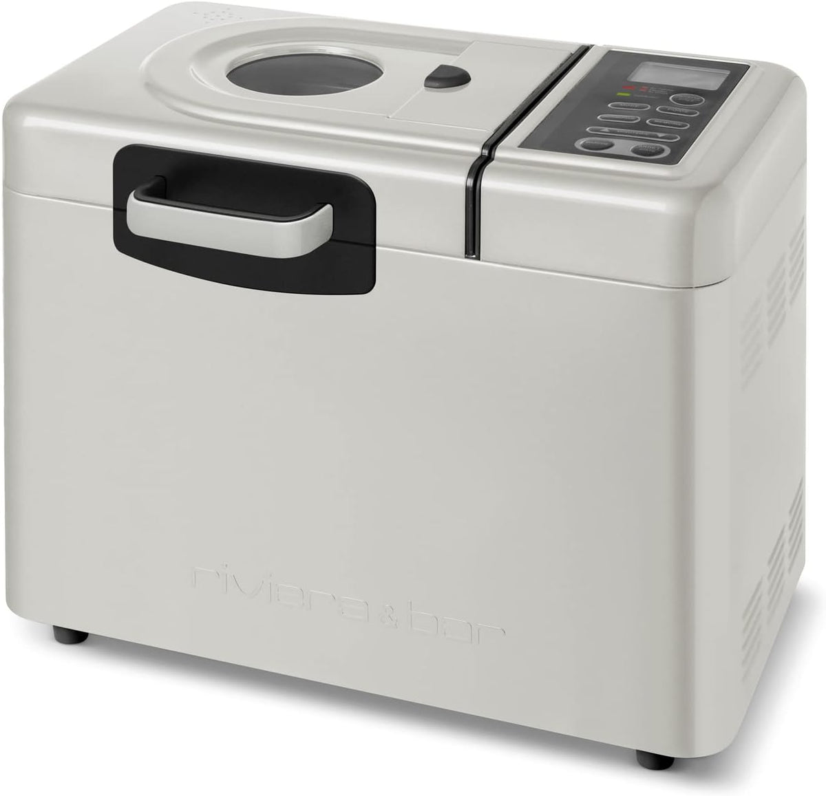 Riviera & Bar Elektrische Küchengeräte, 1,25 kg, 820 W, Grau, mp579a, Brotbackautomat, elfenbeinfarben Health