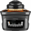 PLENHAUS Heissluftfritteuse, 8 L, Schwarz, Multikocher mit Heissluftfritteuse & Grill - 14 Programme, 2 Deckel (Glas & Grill)