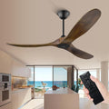 XSGDMN Deckenventilator, Weiss, im Freien ohne Licht, Leise mit Fernbedienung, Moderner Deckenventilatoren Gross