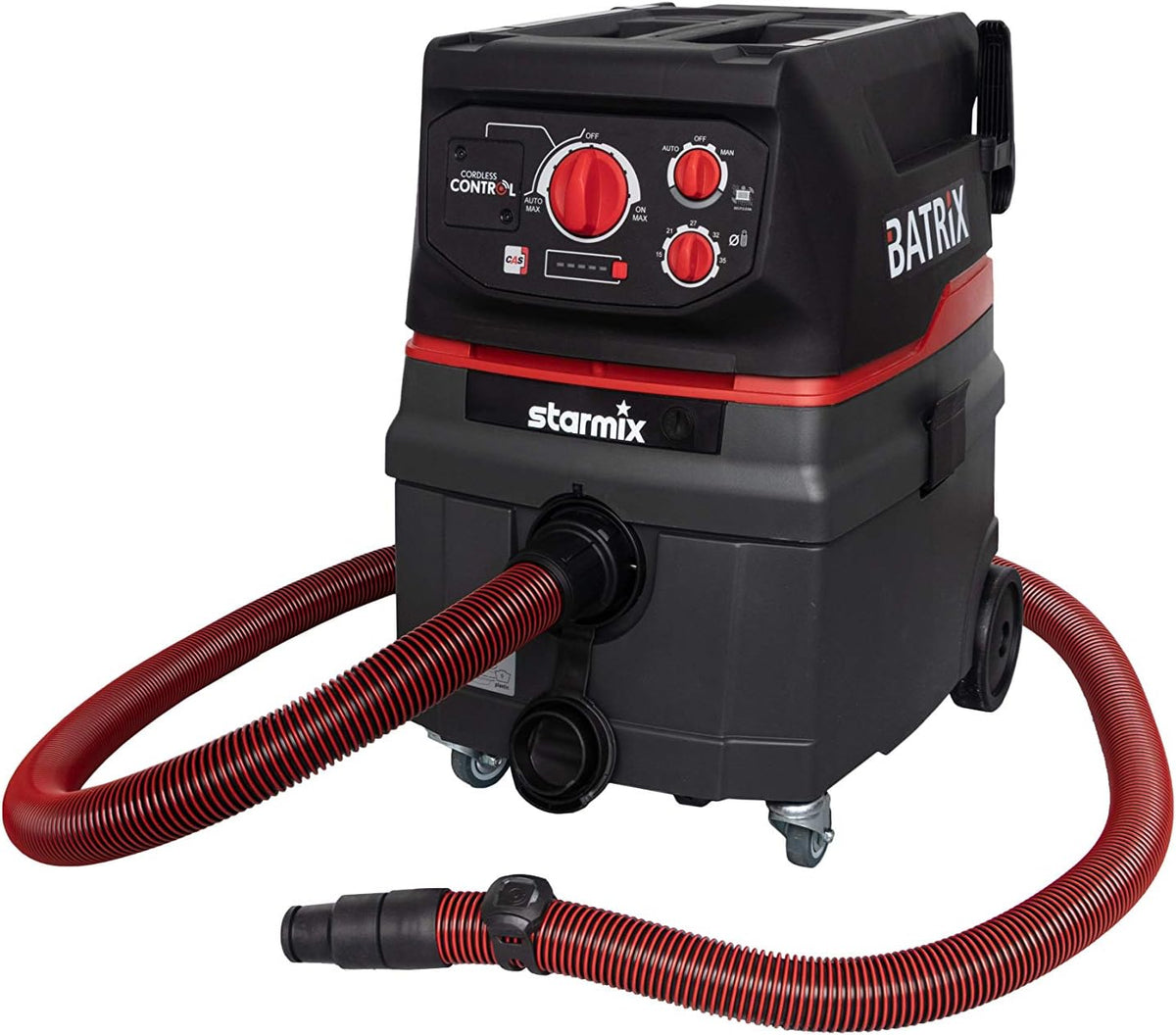 Starmix Stabstaubsauger, 25 Liter, 18 V, Schwarz, ISC BATRIX M 36- - Akku-Nass- und Trockensauger Staubsauger, ohne Akku)