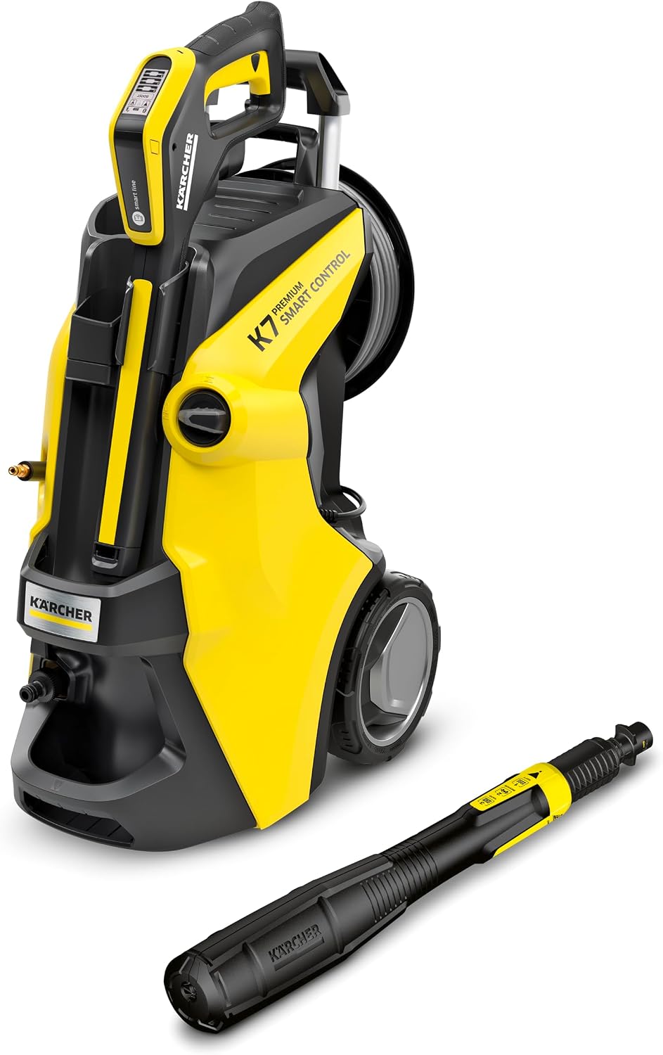 KÄRCHER Hochdruckreiniger, 180 bar, 17,9 kg, 600 l, 60 m, Schwarz, K 7 Premium Smart Control, Druck: max., Fördermenge: /h