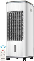 Mobiles Klimagerät, 3 L, 7 L, Weiss, Tragbarer Luftkühler, 10.000 BTU, 3 Lüfterstufen, 24-Stunden-Timer, Schlafzimmer