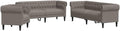 vidaXL Sofa, Taupe, Sofagarnitur 3-TLG., Sessel Couch für Wohnzimmer, Loungesofa Polstersofa mit Stützbeinen, Couchgarnitur Sitzmöbel