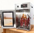 moupeaktain Reifeschrank, 800 W, Silber, Gewerblicher -Lebensmitteltrockner, Für Fleisch, 360° Drehbare Fleischreifkammer Aus Edelstahl
