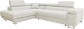 Mirjan24 Sofa, Beige, Ecksofa Torezio Premium mit Bettkasten, Einstellbare Kopfstützen, mit Schlaffunktion, Eckcouch für Wohnzimmer